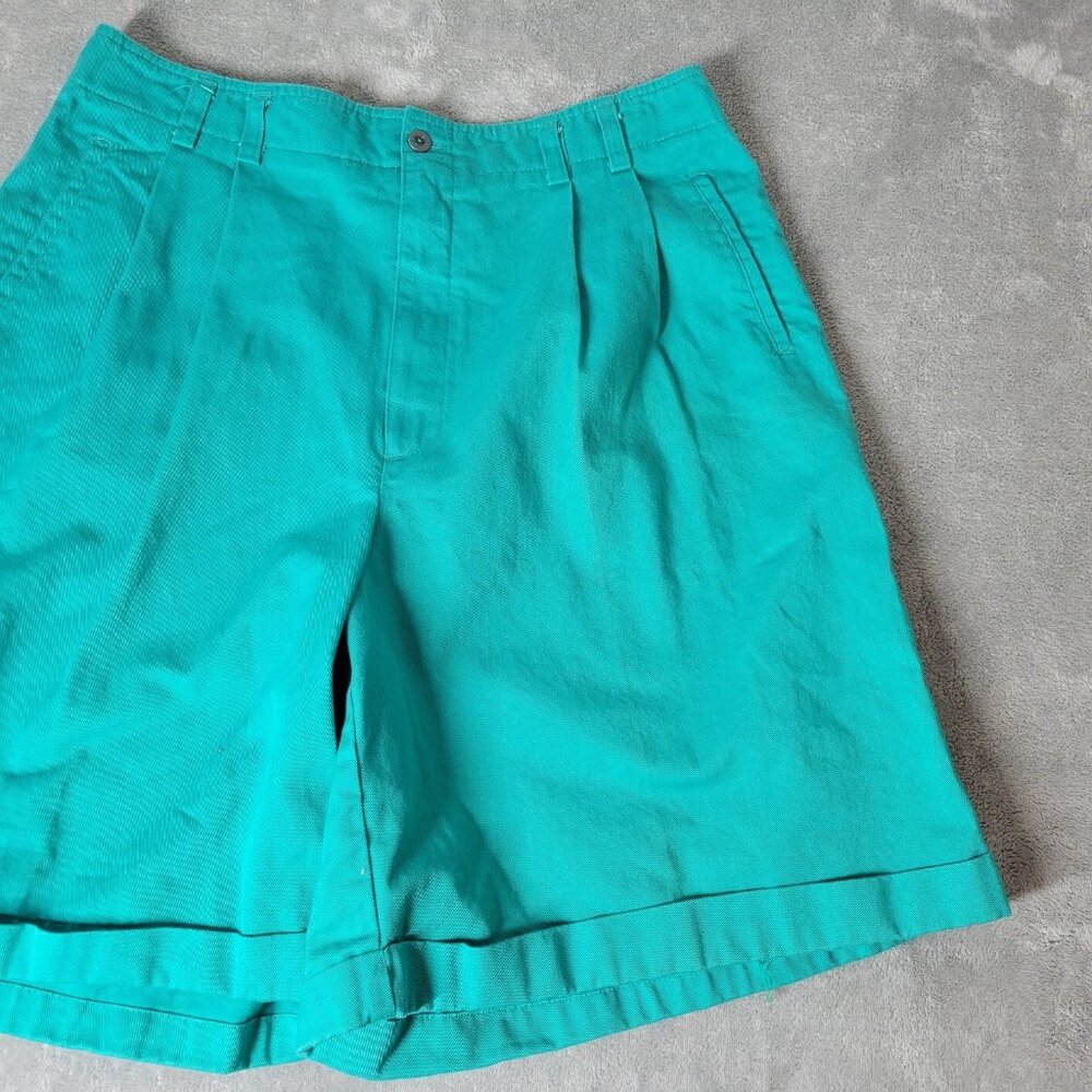 Westbound Womens Shorts 18 Plus Zip Fly Blue Cuff Hem Cotton Casual SHO16E - Picture 5 of 9